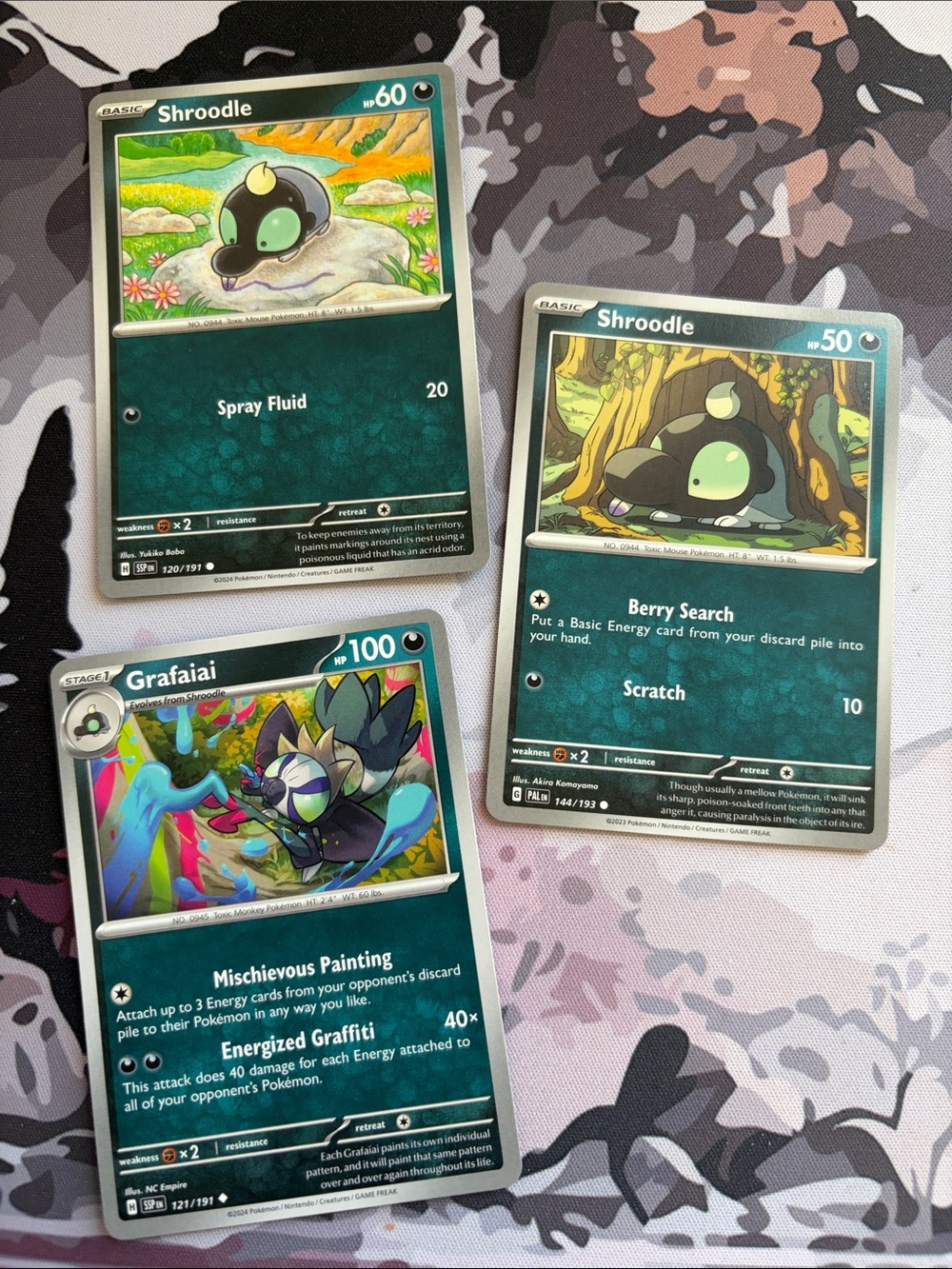 Shroodle & Grafaiai Evolution Collection Lot | 3 Pokémon Cards | ✨5/$25✨
